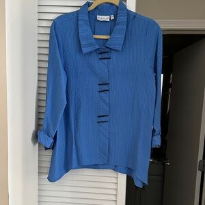 Habitat Blue Button Down Shirt for Women